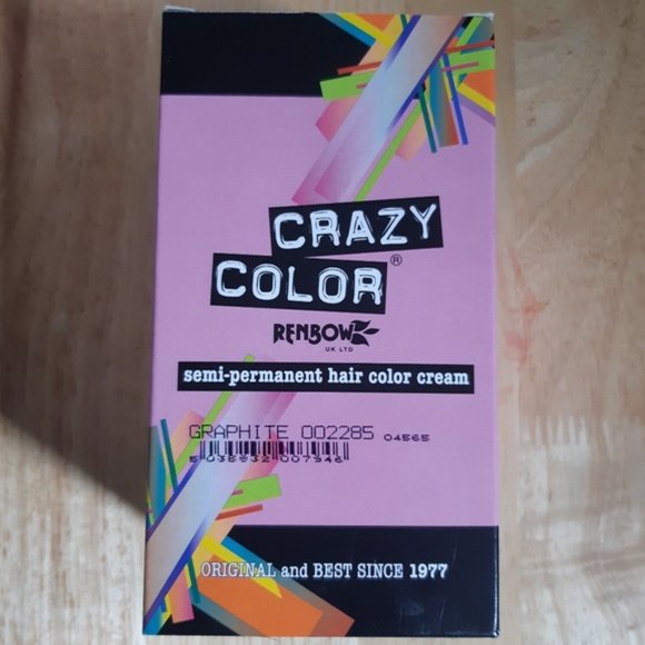 Crazy Color 4x graphite gray of 100ml bottles VEGAN - Picture 8 of 9